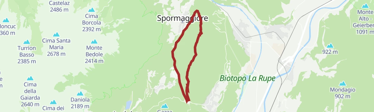 Route map: 803 "Monte Corno"